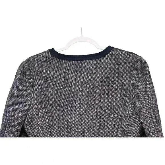 346 Brooks Brothers Blazer Jacket Size 14 Petite Navy Tweed Wool Blend Preppy - Picture 12 of 13